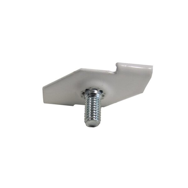Gripple 10 x Klammer T-Profil M6x11x25mm weiss