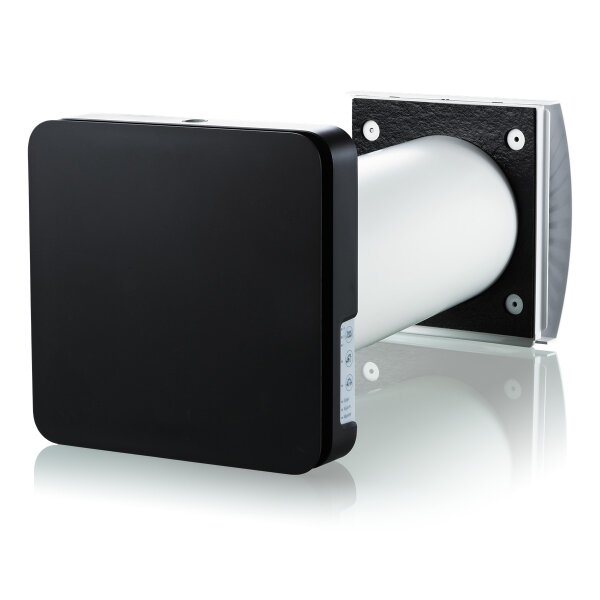 Blauberg VENTO inHome mini S11 BLK schwarze Innenblende, DN 100 – Dezentrales Lüftungsgerät mit Wärmerückgewinnung