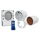 Blauberg VENTO inHome BLK Fertigstellungsset, schwarze Innenblende, DN 160