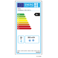 Helios KWL  340 D R KWL-Deckengerät rechts mit WRG